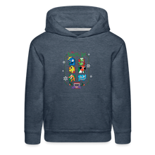 Load image into Gallery viewer, RAINBOW FRIENDS - Naughty List Hoodie (Youth) - heather denim