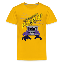 Load image into Gallery viewer, RAINBOW FRIENDS - Here's Purple! T-Shirt (Youth) - sun yellow