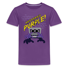 Load image into Gallery viewer, RAINBOW FRIENDS - Here's Purple! T-Shirt (Youth) - purple