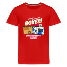 Load image into Gallery viewer, RAINBOW FRIENDS - Boxes! T-Shirt (Youth) - red