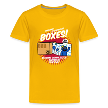 Load image into Gallery viewer, RAINBOW FRIENDS - Boxes! T-Shirt (Youth) - sun yellow