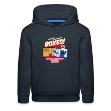 Load image into Gallery viewer, RAINBOW FRIENDS - Boxes! Hoodie (Youth) - navy