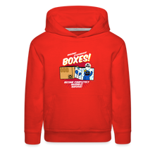 Load image into Gallery viewer, RAINBOW FRIENDS - Boxes! Hoodie (Youth) - red