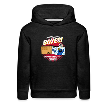 Load image into Gallery viewer, RAINBOW FRIENDS - Boxes! Hoodie (Youth) - charcoal grey
