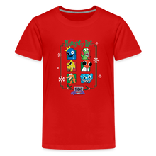 Load image into Gallery viewer, RAINBOW FRIENDS - Naughty List T-Shirt (Youth) - red