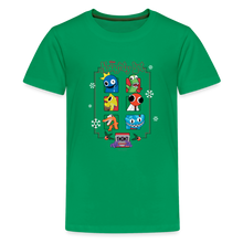 Load image into Gallery viewer, RAINBOW FRIENDS - Naughty List T-Shirt (Youth) - kelly green