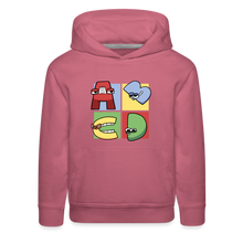 Load image into Gallery viewer, ALPHABET LORE - ABCD Hoodie (Youth) - mauve