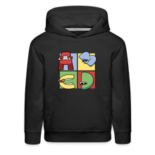 Load image into Gallery viewer, ALPHABET LORE - ABCD Hoodie (Youth) - black