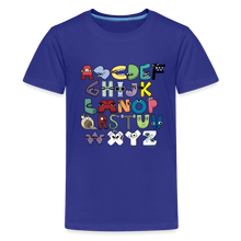 Load image into Gallery viewer, ALPHABET LORE - A to Z T-Shirt (Youth) - royal blue