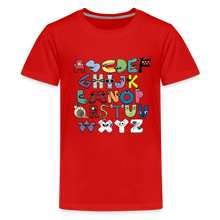 Load image into Gallery viewer, ALPHABET LORE - A to Z T-Shirt (Youth) - red