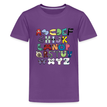 Load image into Gallery viewer, ALPHABET LORE - A to Z T-Shirt (Youth) - purple