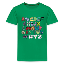 Load image into Gallery viewer, ALPHABET LORE - A to Z T-Shirt (Youth) - kelly green