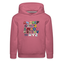 Load image into Gallery viewer, ALPHABET LORE - A to Z Hoodie (Youth) - mauve