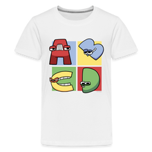 Load image into Gallery viewer, ALPHABET LORE - ABCD T-Shirt (Youth) - white