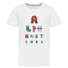 Load image into Gallery viewer, ALPHABET LORE - Eye Chart T-Shirt (Youth) - white