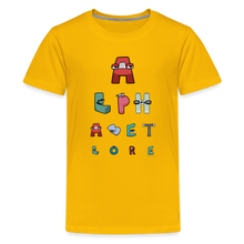 Load image into Gallery viewer, ALPHABET LORE - Eye Chart T-Shirt (Youth) - sun yellow