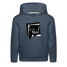 Load image into Gallery viewer, ALPHABET LORE - F Hoodie (Youth) - heather denim