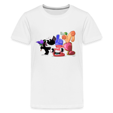 Load image into Gallery viewer, ALPHABET LORE - FAN! T-Shirt (Youth) - white
