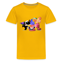 Load image into Gallery viewer, ALPHABET LORE - FAN! T-Shirt (Youth) - sun yellow