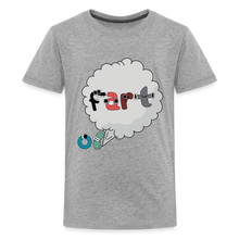 Load image into Gallery viewer, ALPHABET LORE - Fart T-Shirt (Youth) - heather gray