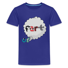 Load image into Gallery viewer, ALPHABET LORE - Fart T-Shirt (Youth) - royal blue