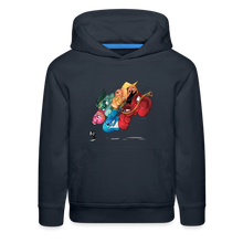 Load image into Gallery viewer, ALPHABET LORE - LMNOP Attack Hoodie (Youth) - navy