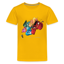 Load image into Gallery viewer, ALPHABET LORE - LMNOP Attack T-Shirt (Youth) - sun yellow