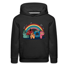 Load image into Gallery viewer, ALPHABET LORE - LMNOP Rainbow Hoodie (Youth) - black