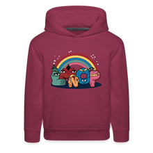 Load image into Gallery viewer, ALPHABET LORE - LMNOP Rainbow Hoodie (Youth) - burgundy
