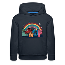 Load image into Gallery viewer, ALPHABET LORE - LMNOP Rainbow Hoodie (Youth) - navy