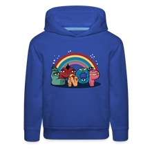 Load image into Gallery viewer, ALPHABET LORE - LMNOP Rainbow Hoodie (Youth) - royal blue