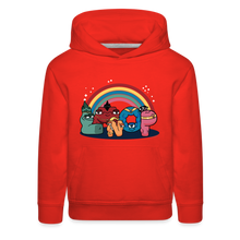 Load image into Gallery viewer, ALPHABET LORE - LMNOP Rainbow Hoodie (Youth) - red