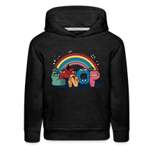 Load image into Gallery viewer, ALPHABET LORE - LMNOP Rainbow Hoodie (Youth) - charcoal grey
