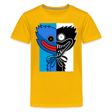 Load image into Gallery viewer, POPPY PLAYTIME - Huggy Duality T-Shirt (Youth) - sun yellow