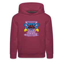 Load image into Gallery viewer, POPPY PLAYTIME - Huggy Faces Hoodie (Youth) - burgundy