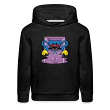 Load image into Gallery viewer, POPPY PLAYTIME - Huggy Faces Hoodie (Youth) - charcoal grey