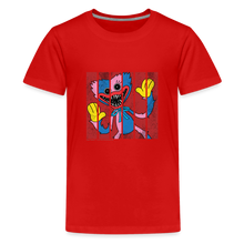 Load image into Gallery viewer, POPPY PLAYTIME - Huggy & Kissy Split T-Shirt (Youth) - red