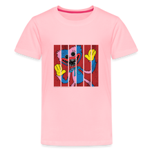 Load image into Gallery viewer, POPPY PLAYTIME - Huggy & Kissy Split T-Shirt (Youth) - pink