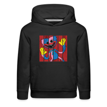 Load image into Gallery viewer, POPPY PLAYTIME - Huggy & Kissy Split Hoodie (Youth) - black