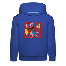 Load image into Gallery viewer, POPPY PLAYTIME - Huggy & Kissy Split Hoodie (Youth) - royal blue