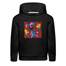 Load image into Gallery viewer, POPPY PLAYTIME - Huggy & Kissy Split Hoodie (Youth) - charcoal grey