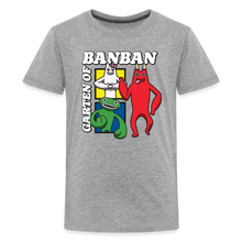 Load image into Gallery viewer, GARTEN OF BANBAN - Character Squares T-Shirt (Youth) - heather gray
