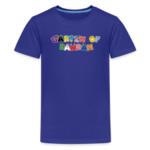 Load image into Gallery viewer, GARTEN OF BANBAN - Character Letters T-Shirt (Youth) - royal blue