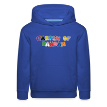 Load image into Gallery viewer, GARTEN OF BANBAN - Character Letters Hoodie (Youth) - royal blue