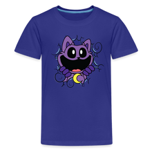 Load image into Gallery viewer, POPPY PLAYTIME - CatNap Face T-Shirt (Youth) - royal blue