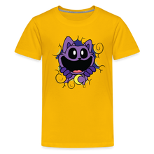 Load image into Gallery viewer, POPPY PLAYTIME - CatNap Face T-Shirt (Youth) - sun yellow