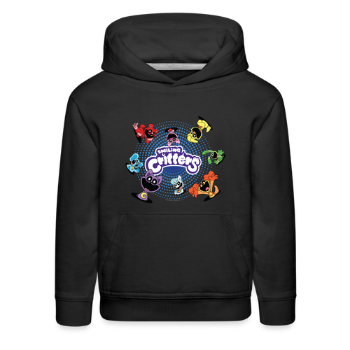 POPPY PLAYTIME - Pop-Up Smiling Critters Hoodie (Youth) - black