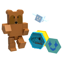 Load image into Gallery viewer, BEE SWARM - Brown Bear Action Figure Pack w/ Mystery Bee & Honeycomb Case (5” Articulated Figure & Bonus Items, Series 1)
