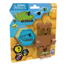 Load image into Gallery viewer, BEE SWARM - Brown Bear Action Figure Pack w/ Mystery Bee & Honeycomb Case (5” Articulated Figure & Bonus Items, Series 1)