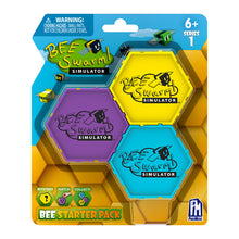 Load image into Gallery viewer, BEE SWARM - Mystery Bee Starter Pack (Three 1" Minifigures & Honeycomb Cases, Series 1)
